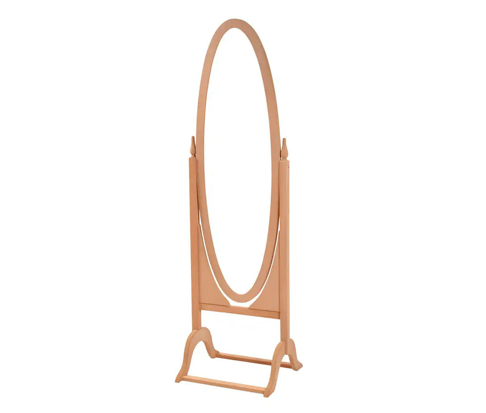 Large oval full length mirror