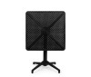 Foldable square plastic table