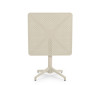 Foldable square plastic table