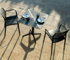 Foldable square plastic table